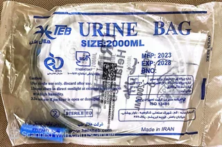 کیسه ادرار شیر صلیبی استریل هلال طب 2 لیتری