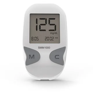 دستگاه تست قند خون دیابان مدل SMM 1000 به همراه نوار تست قند خون بسته 25 عددی 102784949