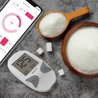 دستگاه تست قند خون دیابان مدل SMM 1000 به همراه نوار تست قند خون بسته 25 عددی 102784950