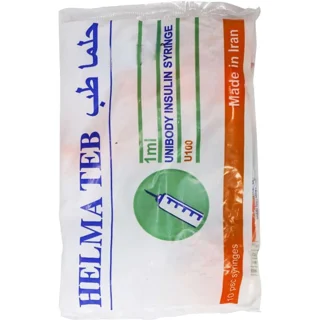 سرنگ انسولین یکپارچه حلما 1 میل (هر بسته ۱۰ عددی)