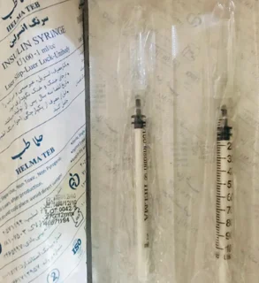 سرنگ انسولین لوئراسلیپ سر سوزن جدا حلما G27 (هربسته 60 عددی)