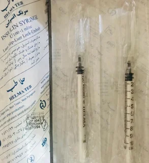 سرنگ انسولین لوئراسلیپ سر سوزن جدا حلما G27 (هربسته 60 عددی)