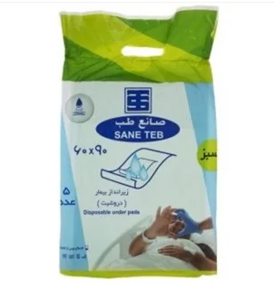 زیرانداز بهداشتی بیمار (دروشیت) 90*60 صانع طب هر بسته 5 عددی