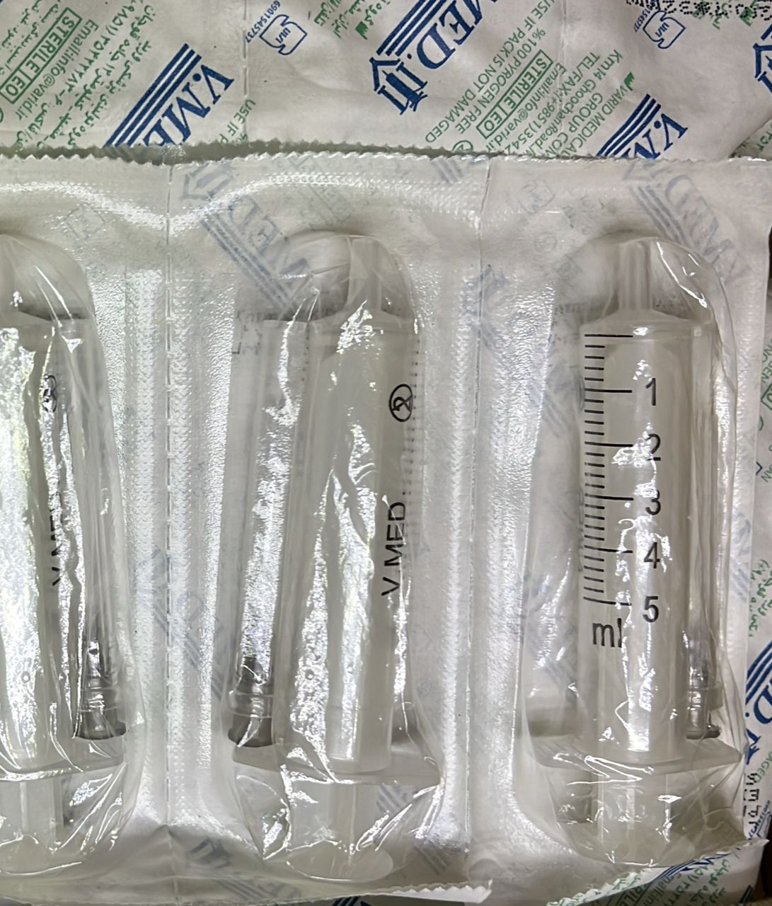 سرنگ 5 سی سی دوتکه لوئراسلیپ ورید (هر پک 200 عددی)