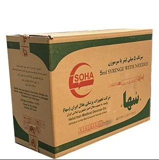 سرنگ 5 سی سی سها (کارتن ۱۰۰۰ عددی)