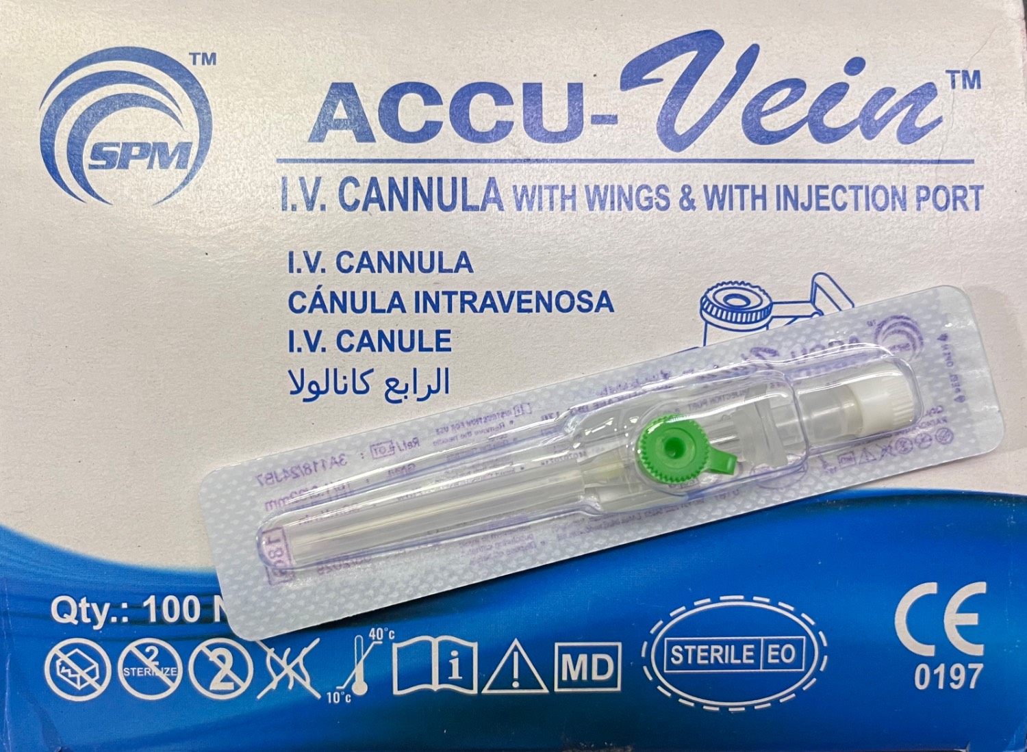 آنژیوکت سبز (سایز 18) اکیووین ACCU Vein