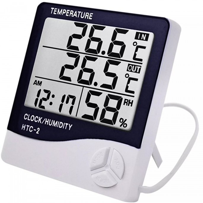 دماسنج و رطوبت سنج دیجیتالی HTC-2