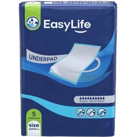 زیرانداز بهداشتی ایزی لایف (بسته 5 عددی) سایز 90*60 سانتیمتر