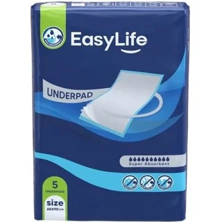 زیرانداز بهداشتی ایزی لایف (بسته 5 عددی) سایز 90*60 سانتیمتر