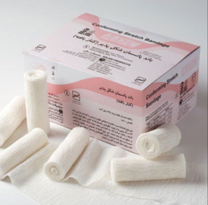 باند پانسمان 10 سانت کنار بافته شکل پذیر سالم (هر بسته 30 عددی)