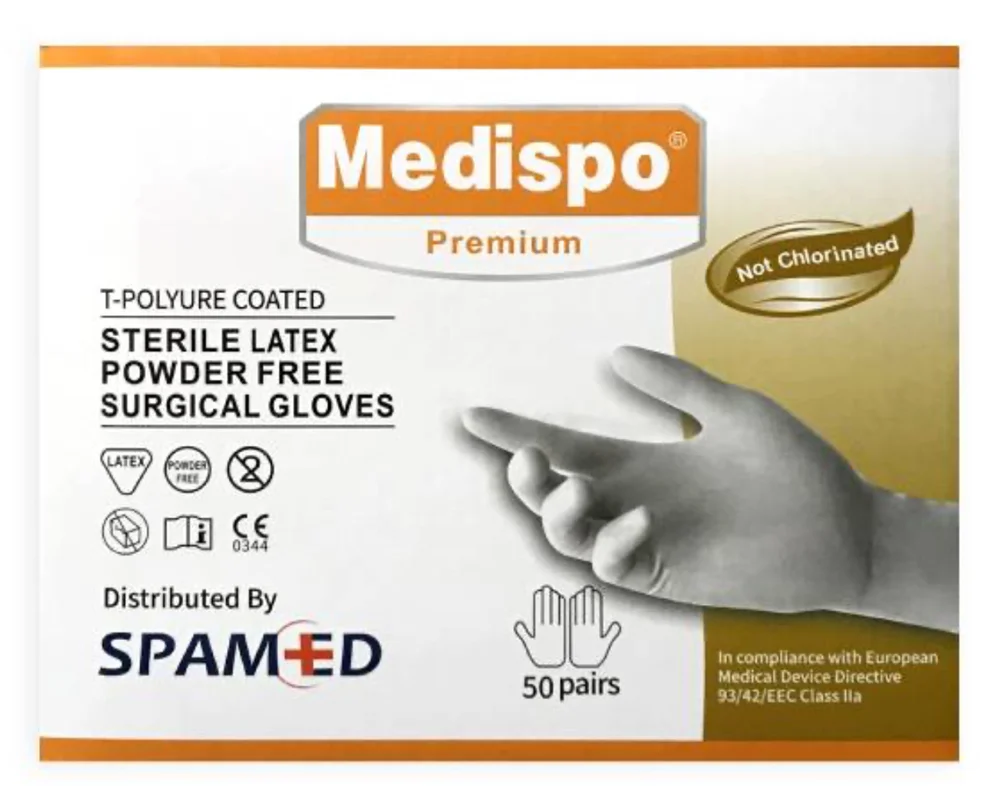 دستکش جراحی مدیسپو medispo (کارتن400جفتی)