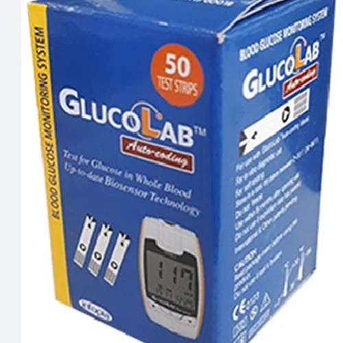 نوار تست قند خون گلوکولب GlucoLab