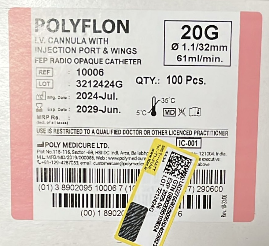 آنژیوکت صورتی POLYFLON